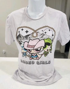 Camiseta Oficial PowerPuff Niñas Mujeres Rodeo Niñas Gráfico Lavanda Talla S - Imagen 1 de 6