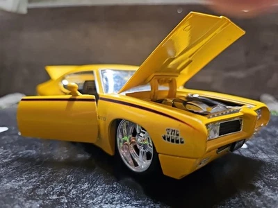 Pontiac GTO Judge 1969 Jada Big Time Muscle coche fundido a presión 1:24 sin caja Foto 1 de 4
