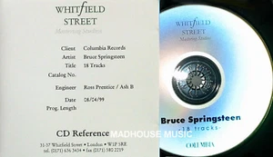 BRUCE SPRINGSTEEN CD Best Of Bruce Springsteen UK PROMO STUDIO ACETATE rare - Picture 1 of 5