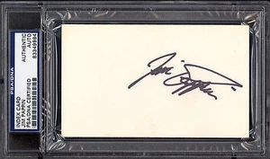 JIM PAPPIN PSA DNA AUTOGRAPH AUTO SIGNED NM INDEX CARD MAPLE LEAFS BLACK HAWKS - Picture 1 of 1