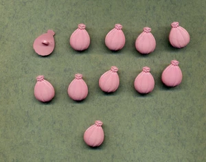 Knöpfe - 11 Stück - für Kinder - Ø 15,00 mm - Ballon -- Rosa -- - Picture 1 of 1