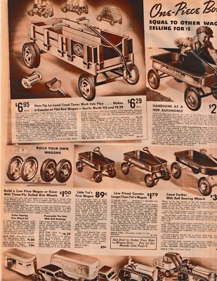 Camión de tareas plataforma plana Toy Wagon camión de cuerda tractor 1938 CATÁLOGO BARRIOS anuncios Foto 1 de 4
