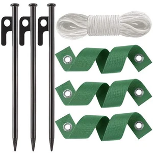 Heavy Duty Tree Stake Kits Steel Tree Stakes and Supports for Young Trees Aga... - Picture 1 of 7