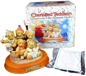 Cherished Teddies Commemorative 5 Year Anniversary Figur 1996 selten - Bild 1 von 6