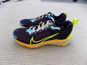 NEW WOMENS 7 NIKE AIR ZOOM TERRA KIGER 9 TRAIL SHOES BLUE VOLT ORANGE DR2694 400 - Picture 1 of 9