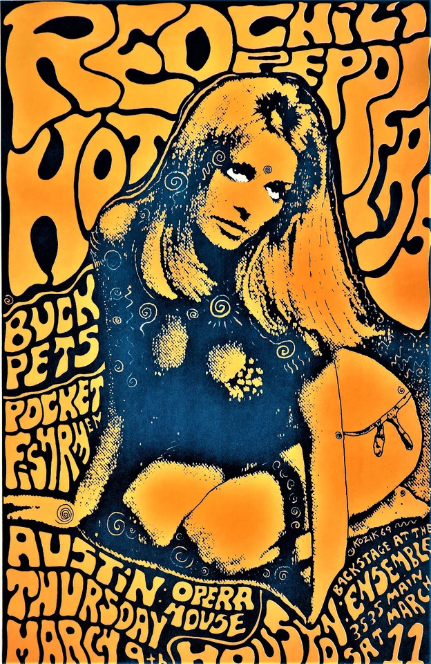 Póster de concierto Red Hot Chili Peppers 12"x18" ENVÍO GRATUITO Foto 1 de 1