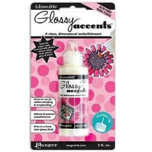 Ranger Inkessentials - GLOSSY ACCENTS 2oz Bottle Full Size ACCENTGLOS - Foto 1 di 1