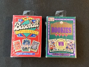 1991 MLB  All-Star and 1993 Baseball Rookies Playing Cards Factory Sealed - NIB - Picture 1 of 2