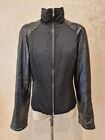 Gianfranco Ferre Goat Leather Silk Quilted Double Zip Jacket 42 Stun Hot Wow!!!