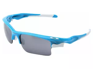 Oakley Fast Jacket XL Sunglasses OO9163-03 Sky Blue/Black Iridium, G40 Asian - Picture 1 of 1