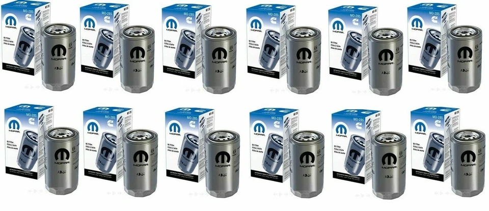Juego de 12 filtros de aceite de motor diésel Dodge Ram Cummins 90-18 6,7 L 5,9 L Mopar OEM Foto 1 de 1