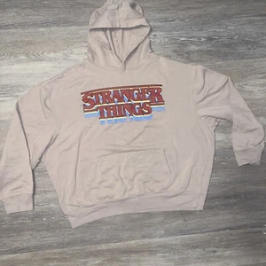 Old Navy Tan "Stranger Things" Pullover Hoodie With Pockets, Sz. XXL - Picture 1 of 4