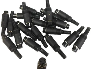 10 Stück Belkin Audio Video Kabel 3 Pin DIN Stecker Kunststoffgriff Adapter Steckverbinder - Bild 1 von 1
