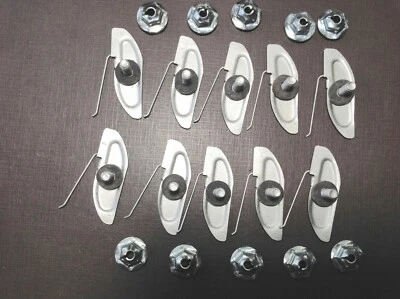 10 pcs NORS fender quarter door moulding clips sealer nuts 1-1/8" to 1-1/2" Ford - Image 1 of 4
