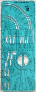 ARNOLD Rapido Gleisplan Zeichenschablone 0024 Spur N - Bild 1 von 1