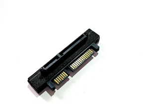 90 ANGLE DOWN SATA MALE TO FEMALE EXTENSION ADAPTER 22 PIN (7+15) - Picture 1 of 4