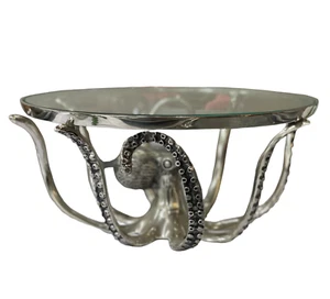 Loft1850 Silver Octopus Cake Platter/Stand - Picture 1 of 11
