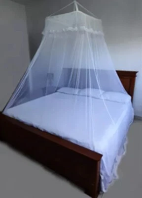 Mosquito decorativo colorido mosca dossel rede cama cetim coroa rei rainha inseto mosca - Imagem 1 de 2