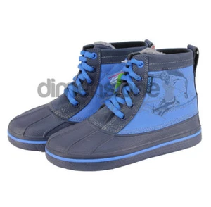 STIVALI BAMBINO CROCS TG 33 SCARPE STIVALETTI J2 ALLCAST LEATHER DUCK BOOT 14473 - Foto 1 di 6