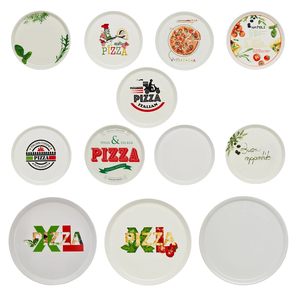 Pizzateller | 30 cm & 33 cm Durchmesser | Print & Stückzahl frei wählbar | KHG  - Bild 1 von 1