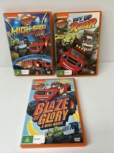 DVD Blaze Of Glory DVDs X 3 A Mini-Movie Rev Up And Roar High Speed Adventures - Picture 1 of 13