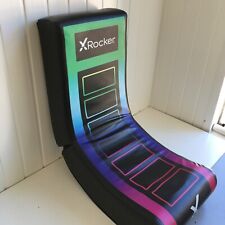 X Rocker Gaming Chair Floor Rocking Black w/ Multi Colour Detail BR