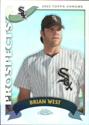2002 Topps Chrome Traded Refractors #T153 Brian West - NM-MT - Image 1 of 2