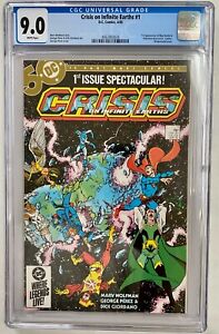 Crisis on Infinite Earths #1 CGC 9.0 DC Comics 1st Blue Beetle 1985 George Perez