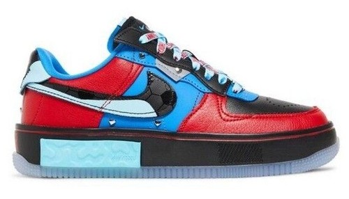 NIKE Air Force 1 Fontanka DB scarpe sneakers donna nero rosso blu 5 6 6 5 NUOVE