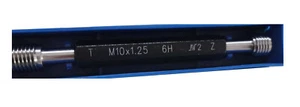 Metric Thread Plug Gage Gauge M10 x 1.25 6H  Double Ends Thread Go and NoGO - Picture 1 of 1