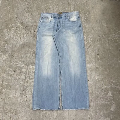 Pantalones de mezclilla vintage BKE con hebilla para hombre 36x32 Marshall relajados rectos holgados etiqueta Y2K 36L Foto 1 de 4