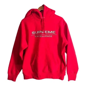 Felpa con cappuccio logo Supreme rossa taglia grande felpa con cappuccio - Foto 1 di 12