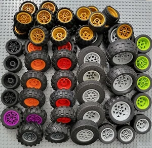 Lego Rad und Reifen Montage City Technic AUTHENTISCH SIE WÄHLEN - Bild 1 von 12