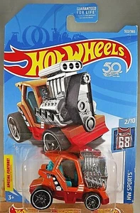 2018 Hot Wheels #322 HW Sports-Golf 2/10 TEE'D OFF 2 Orange w/Black Pr5 Spokes - Picture 1 of 4