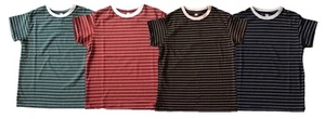 JUNGEN KINDER MÄDCHEN T-SHIRTS SPORT TOP GESTREIFT UNI RUNDHALSAUSSCHNITT TOPS GYM PE ALTER 4-11 - Bild 1 von 5