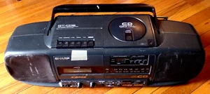 SHARP QT-COS STEREO RADIO CASSETTE RECORDER & COMPACT DISC PLAYER Parts / Repair - Picture 1 of 9