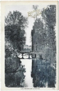 Les Bords de l' YÈVRE 28 Rivière uncirculated postcard undated Edit.Lévy - Picture 1 of 2