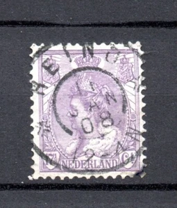 Nederland 1906 Wilhelmina/Bontkraag nr.66 (dun plekje) met Grootrondstempel Hein - Picture 1 of 2