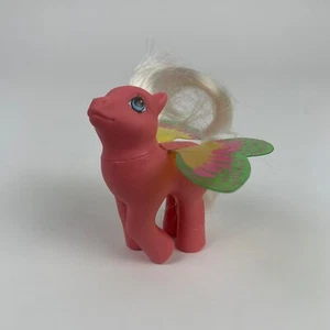 Vintage 1988 My Little Pony G1 "FLUTTER" Pink w/ Summer Green Pink Yellow Wings - Picture 1 of 16