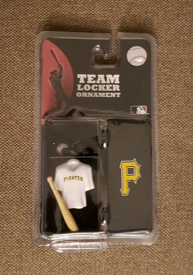 Pittsburgh Pirates Baseball Team Locker Room Christmas Ornament Black & Gold MLB - Image 1 of 4