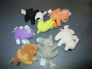 Posten x 7 kleine Schiebespielzeug Tiere gemischt die meisten mit Etikett gebraucht viele Oriental Trading Co. - Bild 1 von 6