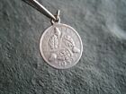 George V Threepence 3d Coin .500 Silver  Charm Pendant  1932  1.4g