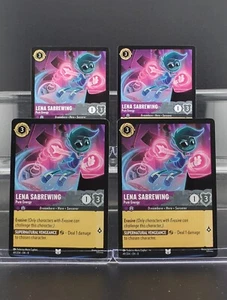 Disney Lorcana Lena Sabrewing - Pure Energy 49/204 Reign of Jafar UC 4 Cards - Picture 1 of 1