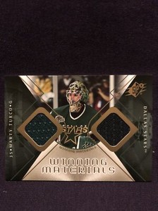 2007-08 SPx Hockey Marty Turco Winning Materials Dallas Stars Jersey Card