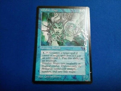 MTG Magic Vodalian Mage Signed Artist Proof X1 Fallen Empires Quinton Hoover - Image 1 of 2