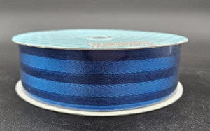 Kirkland Wire Edge Blue Ribbon 1.5" wide x 50 Yards long NEW - Picture 1 of 4