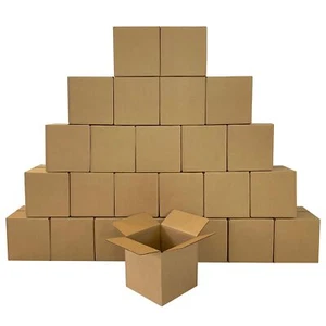 UOFFICE Corrugated Boxes 7" x 7" x 7" Cube Shipping Mailing Box Cartons - Imagen 1 de 12