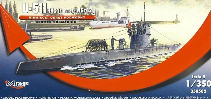 Mirage - U-511 Type IXC Turm i WGr42 WGr 42 Wurfrahmen Modell-Bausatz 1:350 kit - Bild 1 von 1