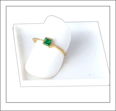 Unwiderstehlicher Smaragd  - Ring Gelbgold - Echtes Grünes Feuer von Greenfire - Bild 1 von 4