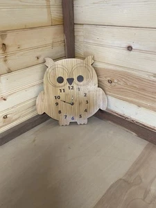Owl Clock Not Working Needs New Insert - Picture 1 of 4